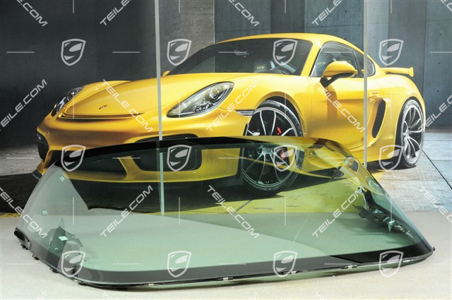 Rear window with gasket, Targa, without rear window wiper Rear window with gasket, Targa, without rear window wiper