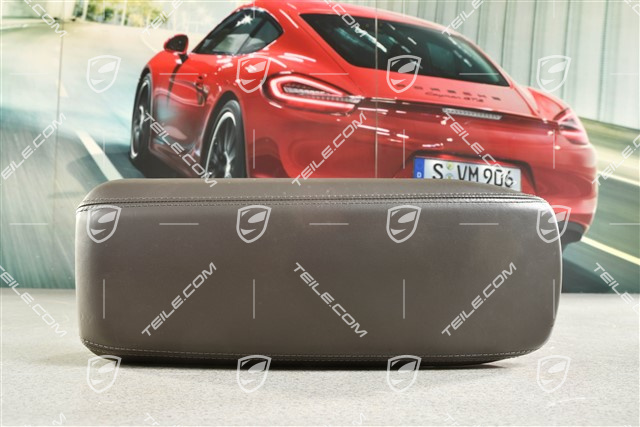 Deckel, Leder Achatgrau