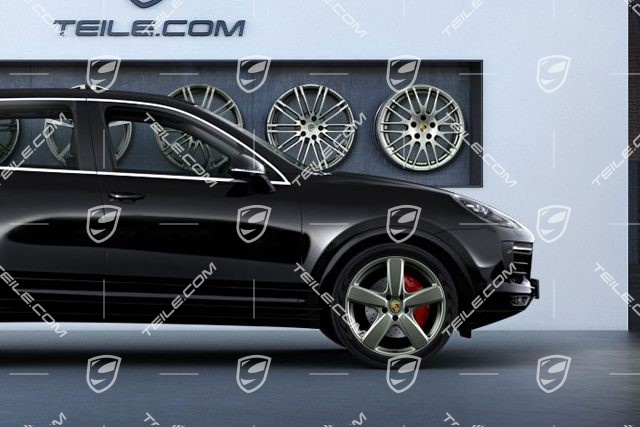 21" Sport Classic summer wheels set, rims 10J x 21 ET50 + summer tyres 295/35 R21, Platinum