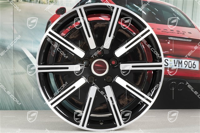 20-inch Sport Aero wheel rim set, 9J x 20 ET54 + 11J x 20 ET60, black high gloss + glossy Surface