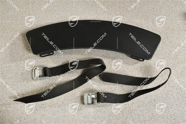 Hitzeschutz für Fahrradständer, mit Spanngurten