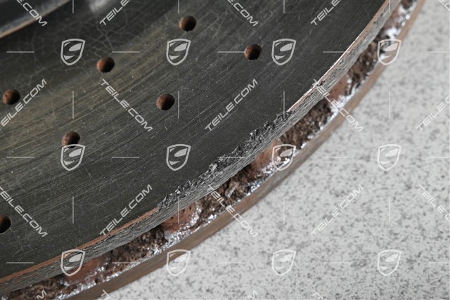 PCCB Ceramiczna tarcza hamulcowa, GT3/GT3RS/GT2RS, uszkodzona/bez gwarancji, R