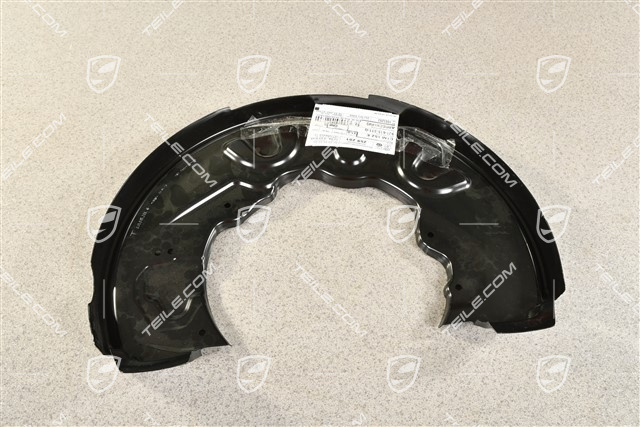 Front axle disc brake protective plate, L