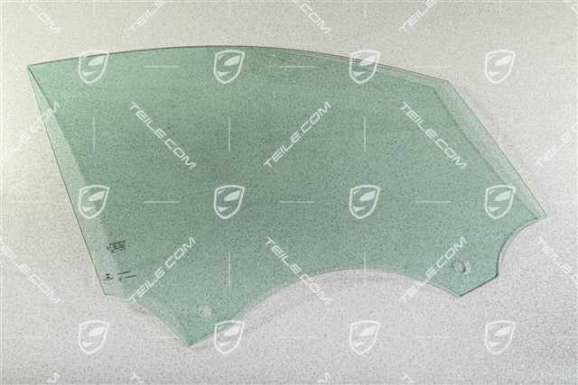 Front door glass, green, R