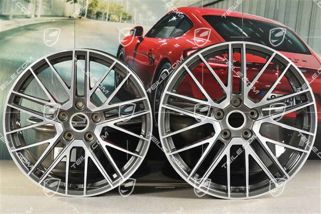 20+21" Felgensatz Turbo V, Felgen: vorne 8,5J x 20 ET40 + hinten 11J x 21 ET66