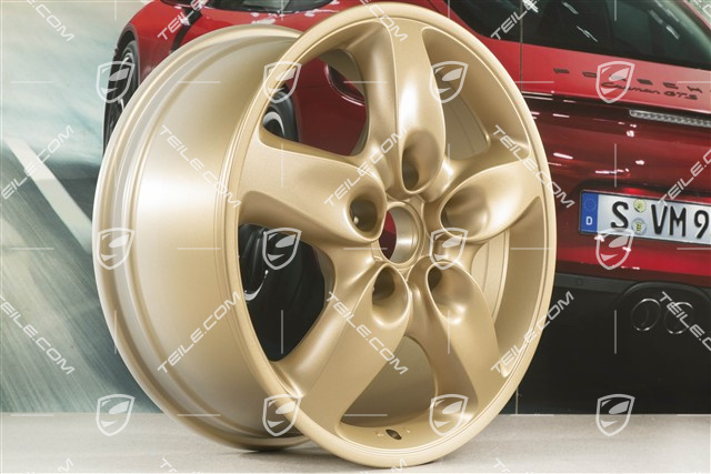 18-inch Cayenne Turbo wheel, 8J x 18 ET57, Aurum satin mat