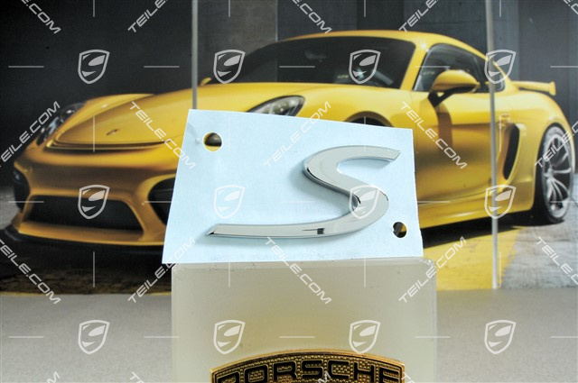 "S" logo, Chrome "S" logo, Chrome
