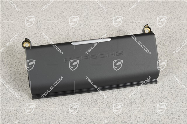 Abdeckung des Porsche Communication Management (PCM) SIM-Karte und CD / DVD-Steckplatz, Leder Schwarz