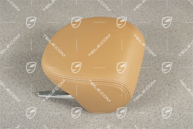 Head rest, rear, Smooth leather, Sand beige, Center