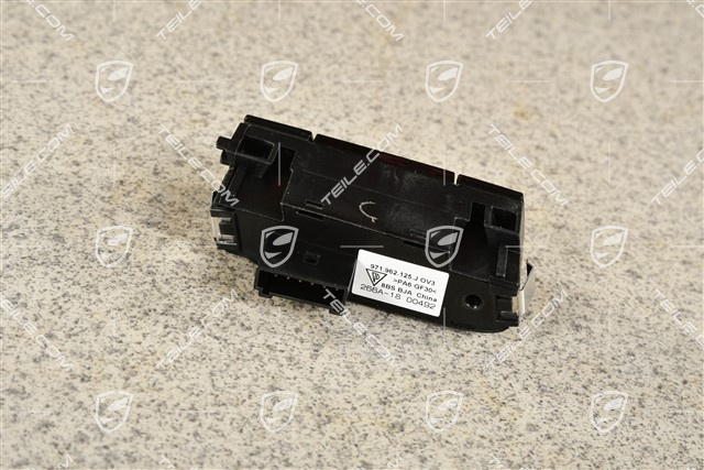 Central locking switch, Gloss black, R