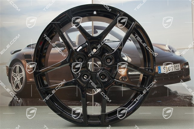 19" Felgensatz Carrera S II (Facelift), 8J x 19 ET57 + 11J x 19 ET67, schwarz