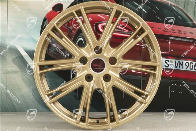 20-inch wheel rim Exclusive Design, 10,5J x 20 ET71 + 9,5J x 20 ET71, for winter use, Aurum satin mat