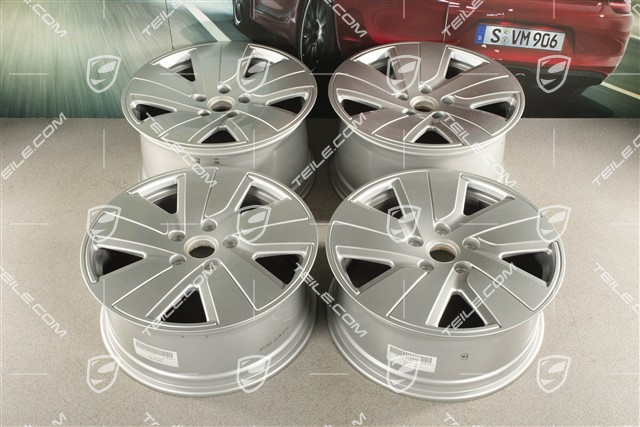 19" komplet felg Taycan S, 8J x 19 ET50 + 10J x 19 ET47,