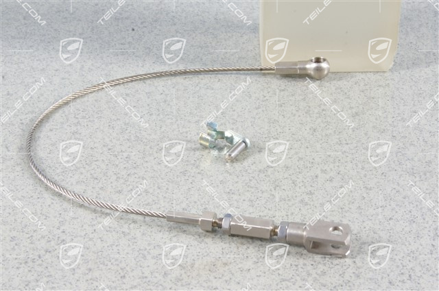 Convertible top tension rope / cable