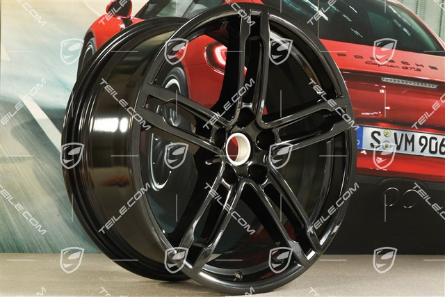 19" Felga, Turbo/Sport Design, 8,5J x 19 ET21, czarny wysoki połysk