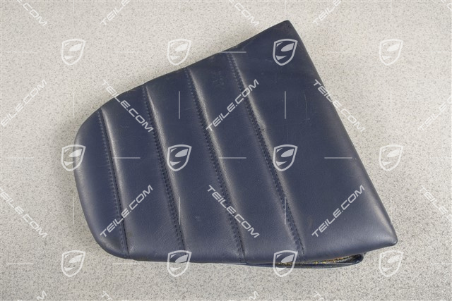 Back seat lower / cushion, Leather, Cobalt blue, R