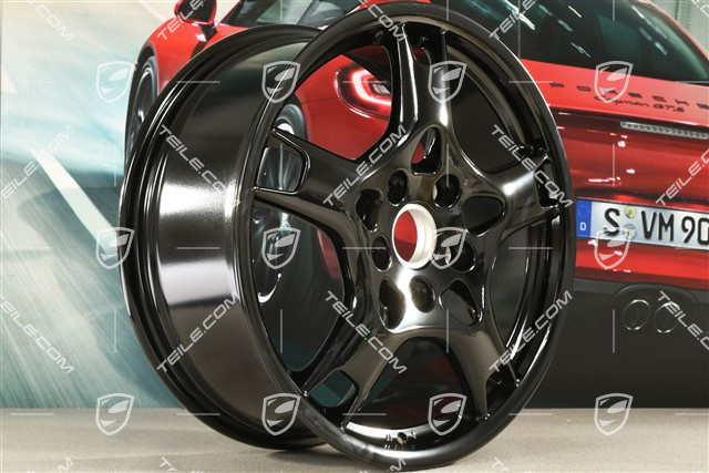 19" Felga Carrera S, S+M, 8J x 19 ET57, czarny wysoki połysk