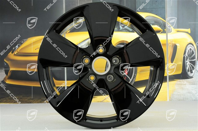 19" Cayenne Felge, 8,5J x 19 ET47, schwarz hochglanz