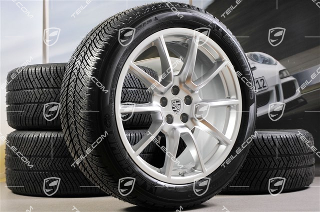 20-inch "Macan SportDesign" winter wheels set, rims 9J x 20 ET26 + 10J x 20 ET19, Michelin Latitude Alpin 2 winter tyres 265/45 R 20 + 295/40 R 20, with TPMS