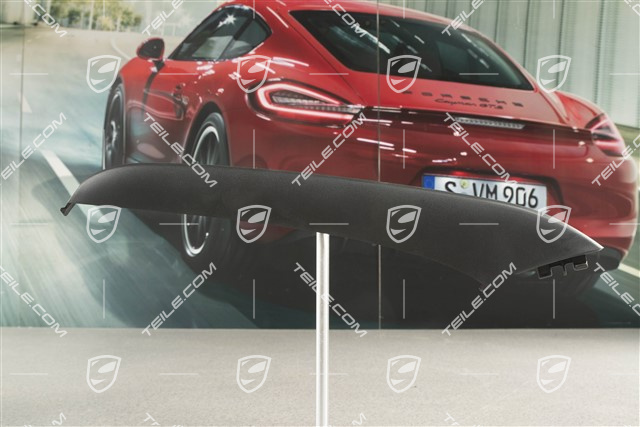 Disc / cover lower for front bumper retaining frame, Black, L