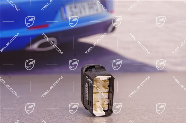 Switch, trailer coupling electrically adjustable, Black matte