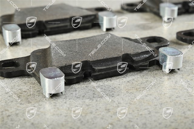 PCCB brake pads, rear axle