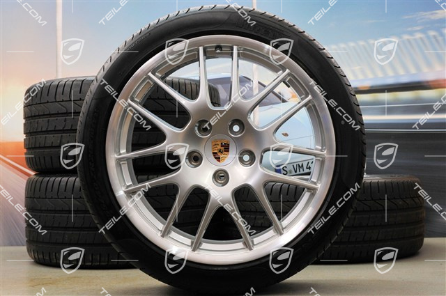 20-inch RS Spyder summer wheel set, front 9,5J x 20 ET65 + rear 11J x 20 ET68 + Pirelli PZero summer tyres 255/40 ZR20 + 295/35 ZR20, with TPMS sensor