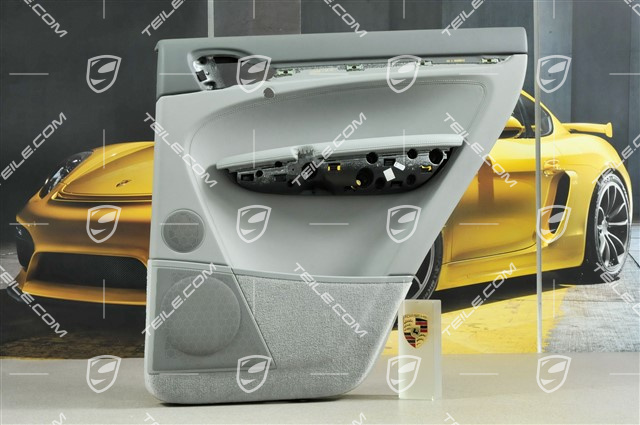 Tapicerka drzwi, skóra, popielata Steingrau, tył, R Tapicerka drzwi, skóra, popielata Steingrau, tył, R