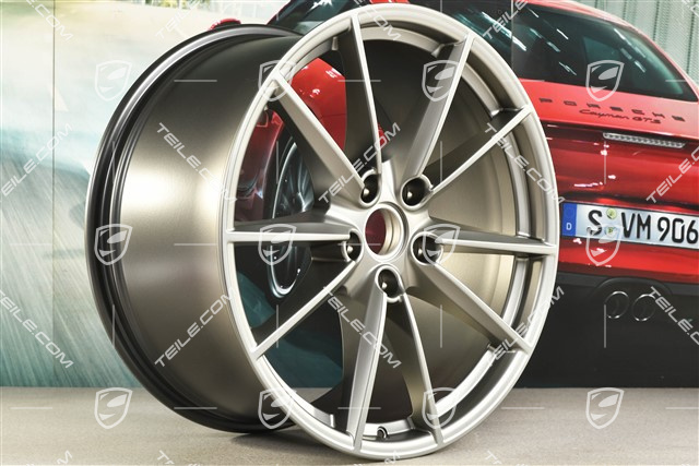 21" Felge Carrera S, 11,5J x 21 ET67, platinum-seidenmatt