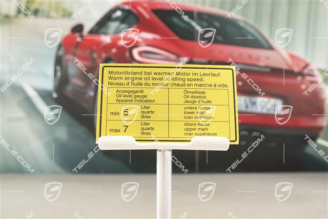 Klebeschild, Motoröl
