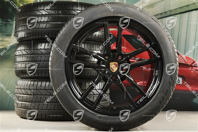 20" Cayenne Coupé Sport Sommerräder Satz, Felgen 9J x 20 ET50 + 10,5J x 20 ET55 + NEUE Pirelli P Zero Sommerreifen 275/45 R20 + 305/40 R20, mit RDK-Sensoren