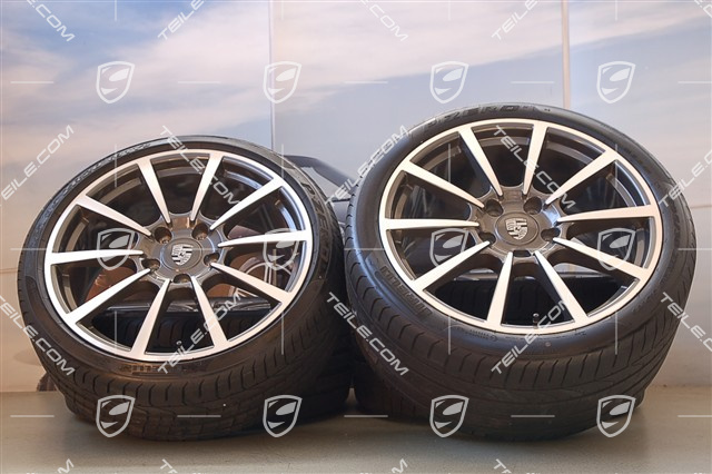 20-inch Carrera Classic II summer wheel set, 8,5J x 20 ET51 + 11J x 20 ET70, summer tires 245/35 ZR20 + 295/30 ZR20, with TPMS