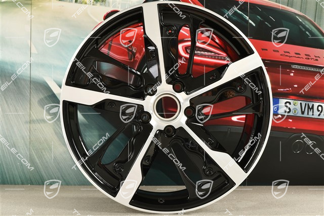 21-inch wheel rim Taycan Exclusive Design, 9,5J x 21 ET60, Carbon version (carbon aeroblades not included), front, R