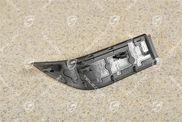 Zierblende für Seitendüse / Defrosterblende, Schwarz, R