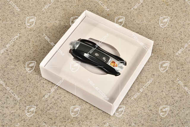 Vehicle key side faces / Key cap, Painted / lacquered, set Volcanogrey metallic