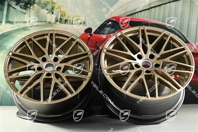 21" Felgensatz Cayenne RS Spyder Design, 11J x 21 ET58 + 9,5J x 21 ET46, neodyme