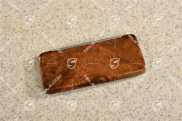 Lid ashtray, Walnut Root High gloss