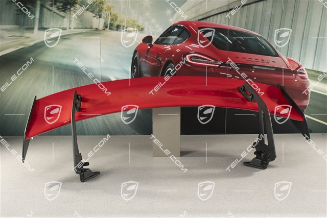 GT3 rear spoiler / wing, upper part, complete, incl. supports and flaps