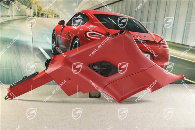 Seitenwandverkleidung, Coupe. Leder, Bordeauxrot, L