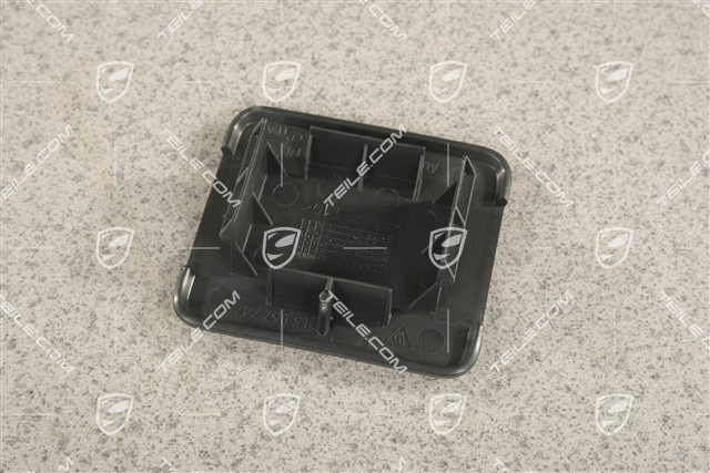 Deckel für Heckklappe Verkleidung, Notbetätigung / Notöffnung, Schwarz