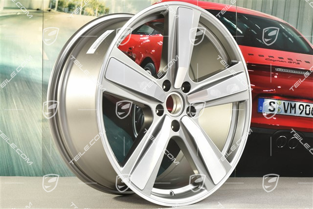 22" Felge Cayenne Exclusive Design Sport, 10J x 22 ET48, Platinsilber