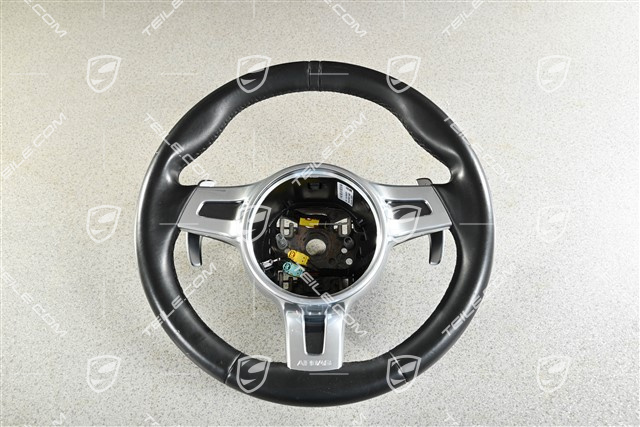 Sportlenkrad PDK mit Paddle, Sport Design, Chrono, Leder, schwarz, (beschadight leder)