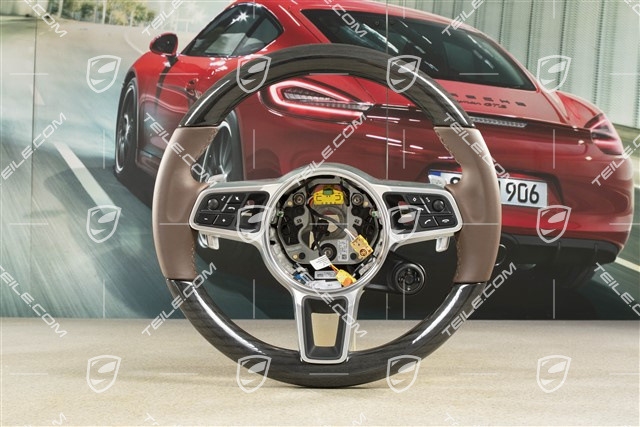 Multifunktionslenkrad, PDK, Heizung, Sport Chrono Plus, Kastanie Holz, Trüffelbraum