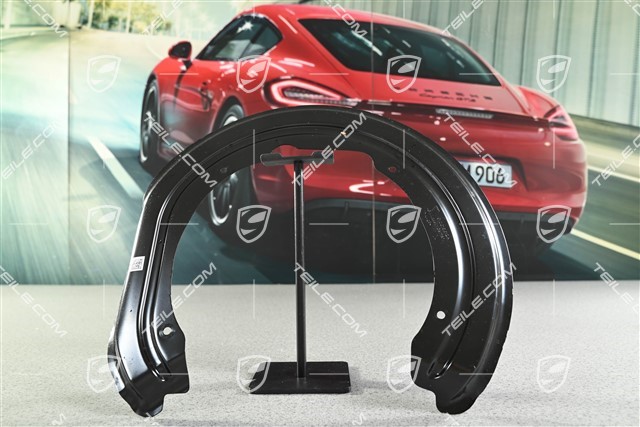 Rear axle disc brake protective plate, R