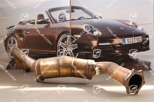 Exhaust pipe with catalytic converter, cyl. 1-4, Turbo, R