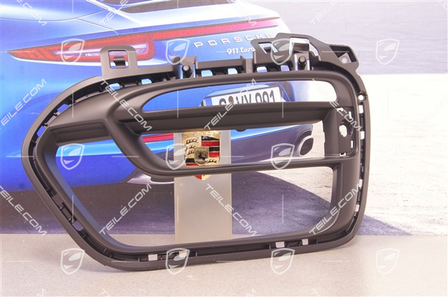 Kratka / wlot powietrza zderzaka, czarny mat, GTS, L