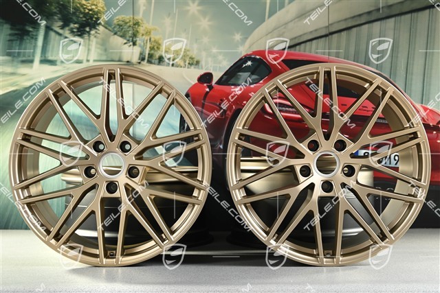 21" Felgensatz Cayenne RS Spyder Design, 11J x 21 ET49 + 9,5J x 21 ET46, neodyme
