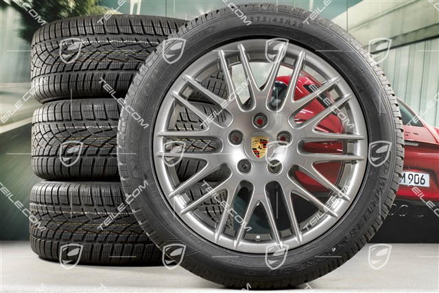 20" koła zimowe, komplet "RS Spyder Design" facelift 2014->, felgi 9J x 20 ET57 + opony zimowe Dunlop 275/45 R20, z czujnikami ciśnienia RDK