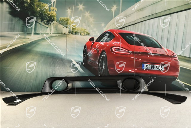 Untere Abdeckung / Diffusor, Stoßstange hinten, Turbo, Schwarzmatt