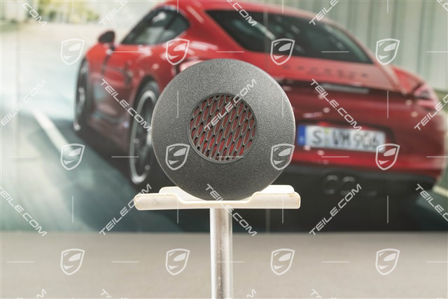Dashboard side vent, cover / trim / rosette, Black grey